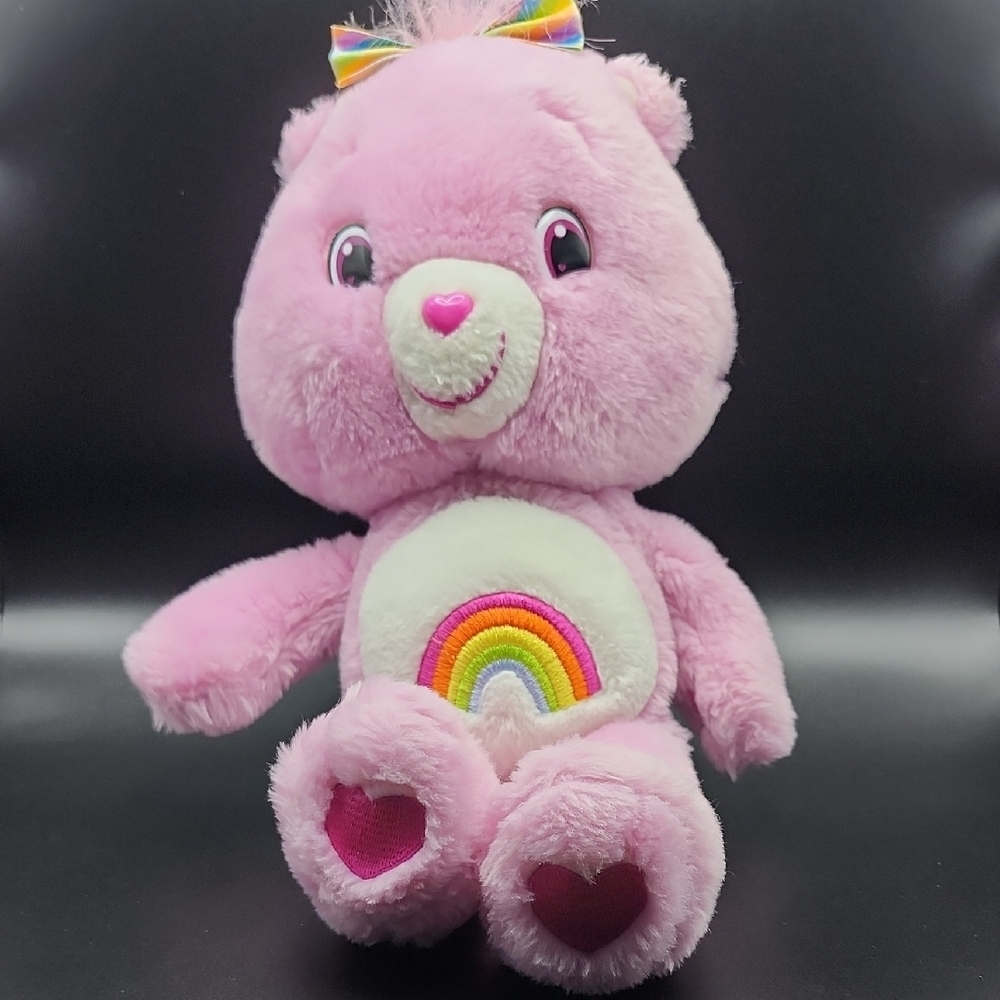 2008 Care Bear Pink Cheer‎ Plush Bear Toy